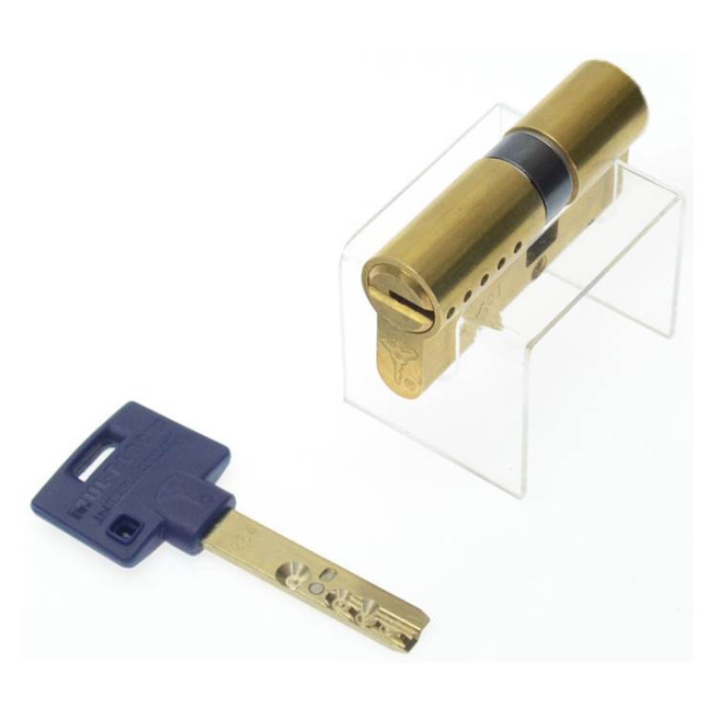 Циліндр Mul-t-lock Interactive + 100 (50x50) ключ-ключ VIP EB латунь Циліндр Mul-t-lock Interactive + 100 (50x50) ключ-ключ VIP EB латунь