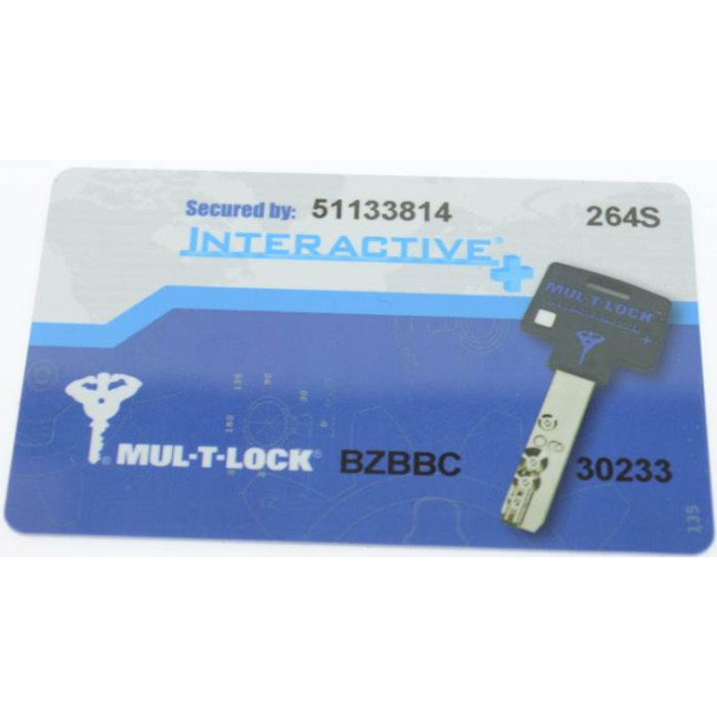Циліндр Mul-t-lock Interactive + 111 (31x80) ключ-ключ нікель сатин Циліндр Mul-t-lock Interactive + 111 (31x80) ключ-ключ нікель сатин