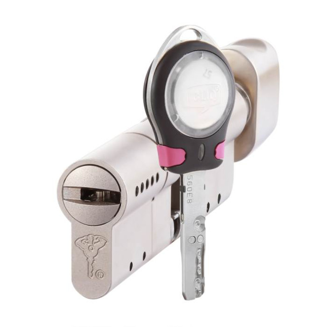 Цилиндр Mul-t-lock Interactive+ Cliq 100 (50x50T) ключ-тумблер SBM матовая латунь Цилиндр Mul-t-lock Interactive+ Cliq 100 (50x50T) ключ-тумблер SBM матовая латунь