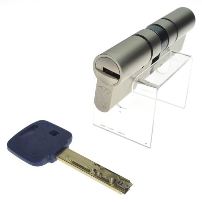 Цилиндр Mul-t-lock MT5+ 105 (45x60) ключ-ключ NST никель сатин Цилиндр Mul-t-lock MT5+ 105 (45x60) ключ-ключ NST никель сатин