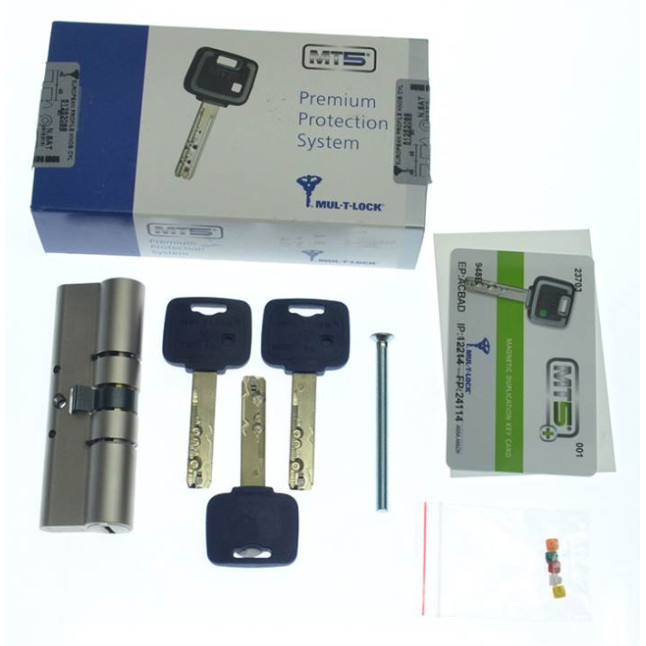 Цилиндр Mul-t-lock MT5+ 105 (45x60) ключ-ключ NST никель сатин Цилиндр Mul-t-lock MT5+ 105 (45x60) ключ-ключ NST никель сатин