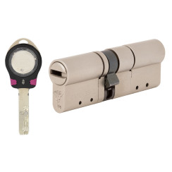 Циліндр Mul-t-lock Interactive + Cliq 96 (40x56) ключ-ключ NST нікель сатин Циліндр Mul-t-lock Interactive + Cliq 96 (40x56) ключ-ключ NST нікель сатин