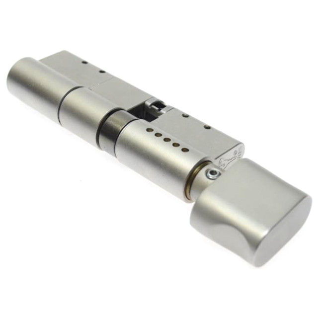 Цилиндр Mul-t-lock MT5+ 95 (35x60T) ключ-тумблер VIP NST никель сатин