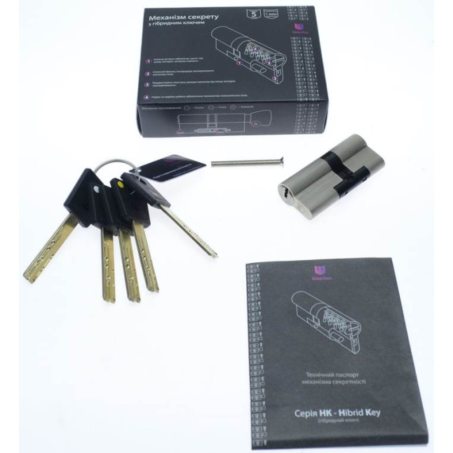 Цилиндр Sherlock HK 110 (55x55) никель сатин ключ-ключ Цилиндр Sherlock HK 110 (55x55) никель сатин ключ-ключ