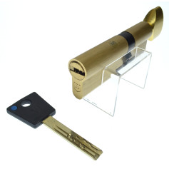 Цилиндр Sherlock HK 100 (50x50T) золото ключ-тумблер Цилиндр Sherlock HK 100 (50x50T) золото ключ-тумблер