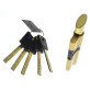 Циліндр Sherlock HK 100 (50x50T) золото ключ-тумблер Циліндр Sherlock HK 100 (50x50T) золото ключ-тумблер