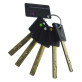 Циліндр Sherlock HK 100 (50x50T) золото ключ-тумблер Циліндр Sherlock HK 100 (50x50T) золото ключ-тумблер
