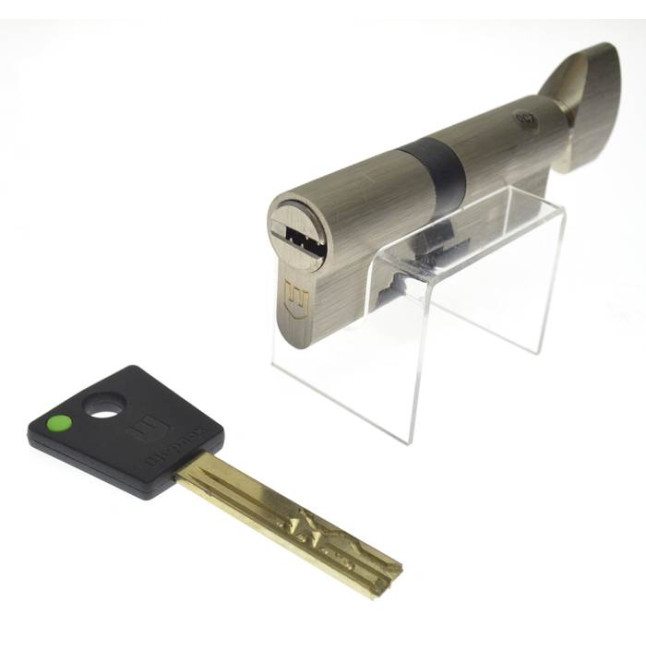 Цилиндр Sherlock HK 100 (60x40T) никель сатин ключ-тумблер Цилиндр Sherlock HK 100 (60x40T) никель сатин ключ-тумблер