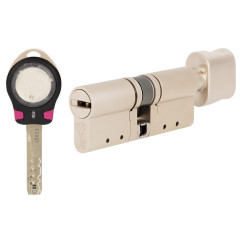 Циліндр Mul-t-lock MT5 + Cliq 95 (55x40T) ключ-тумблер NST Циліндр Mul-t-lock MT5 + Cliq 95 (55x40T) ключ-тумблер NST
