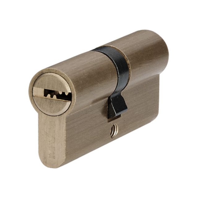 Циліндр MVM P6P 65 (35x30) ключ-ключ матова латунь
