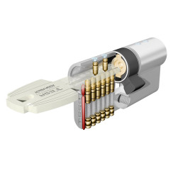 Цилиндр Tesa T80 70 (35x35) ключ-ключ матовый хром Цилиндр Tesa T80 70 (35x35) ключ-ключ матовый хром