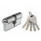 Циліндр Siba 12190 / BK 90 (45x45) хром ключ-ключ Циліндр Siba 12190 / BK 90 (45x45) хром ключ-ключ