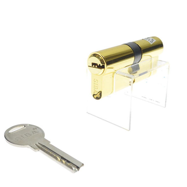 Циліндр Siba 12100 / B 100 (50x50) жовтий ключ-ключ