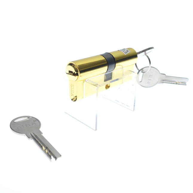 Циліндр Siba 12100 / B 100 (50x50) жовтий ключ-ключ