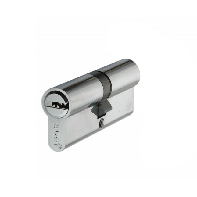Циліндр Siba 12100 / BK 100 (50x50) хром ключ-ключ