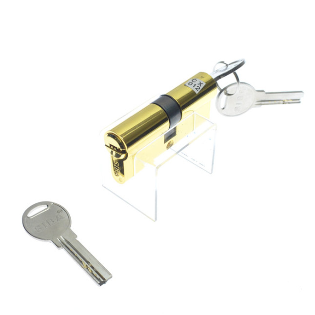 Циліндр Siba 12110 / B 110 (55x55) жовтий ключ-ключ