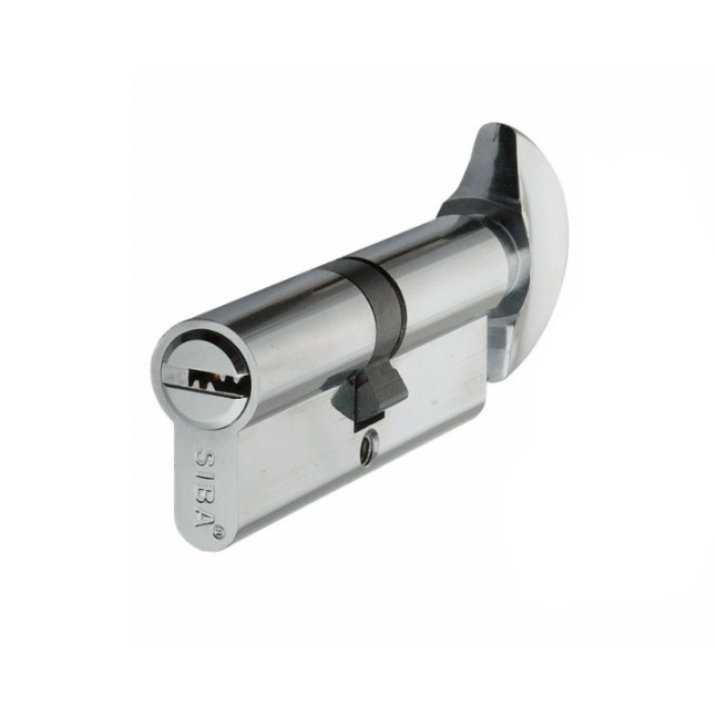 Циліндр Siba 12180 / BTK 80 (45x35T) хром ключ-тумблер