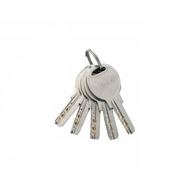 Циліндр Siba 12190 / BTK 90 (35x55T) хром ключ-тумблер