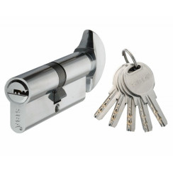 Циліндр Siba 12190 / BTK 90 (60x30T) хром ключ-тумблер Циліндр Siba 12190 / BTK 90 (60x30T) хром ключ-тумблер