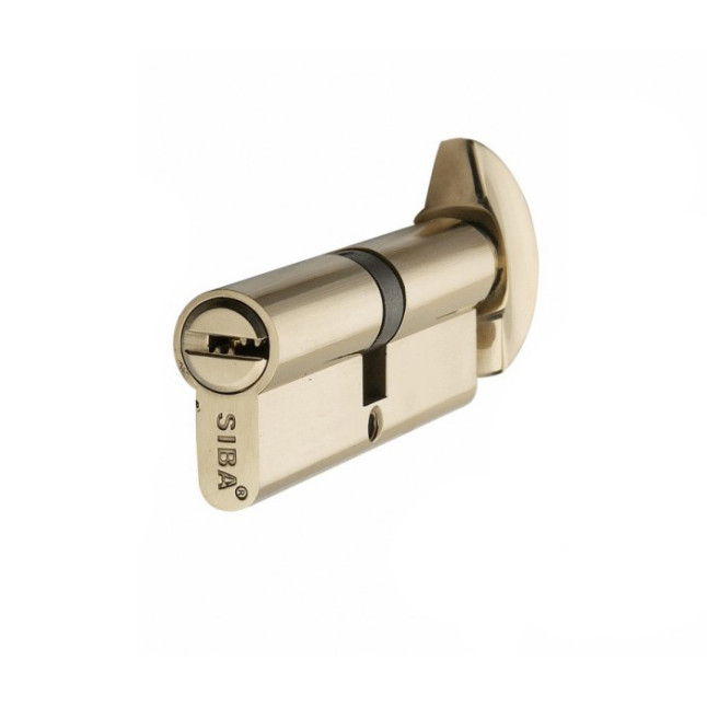 Циліндр Siba 12110 / BT 110 (55x55T) жовтий ключ-тумблер