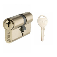 Цилиндр Siba 12190/C 90 (40x50) желтый ключ-ключ Цилиндр Siba 12190/C 90 (40x50) желтый ключ-ключ
