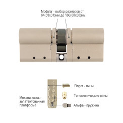 Циліндр Mul-t-lock MT5 + Cliq 71 (38x33) ключ-ключ NST Циліндр Mul-t-lock MT5 + Cliq 71 (38x33) ключ-ключ NST