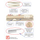 Доводчик накладной Abloy R&P  DC240 BRASS BC W/O ARM EN 2-6 до 120кг 1400мм FIRE