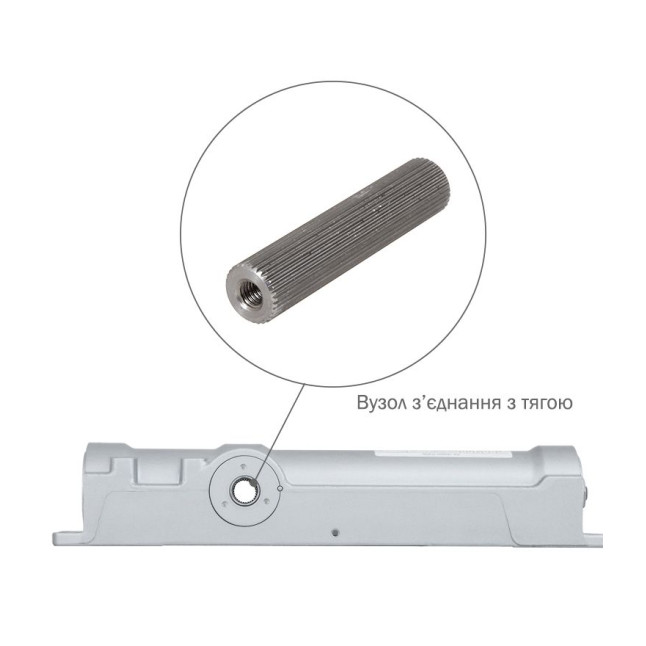 Дотягувач накладний ABLOY CAM DC250 ALUMINIUM BC W/O_ARM EN_1-6 до_120кг 1400мм FIRE