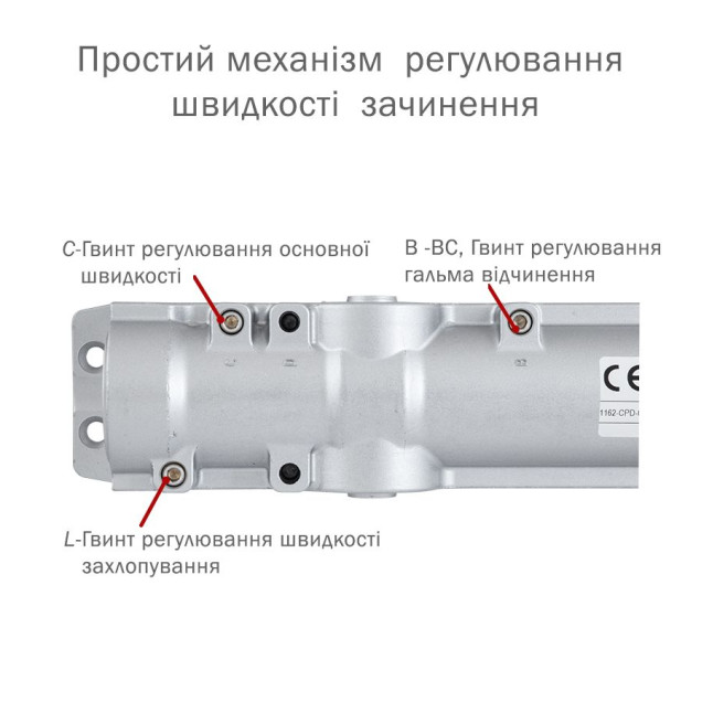 Доводчик накладной Abloy CAM DC250 Brown BC W / O ARM EN 1-6 ДО 120КГ 1400мм FIRE Доводчик накладной Abloy CAM DC250 Brown BC W / O ARM EN 1-6 ДО 120КГ 1400мм FIRE