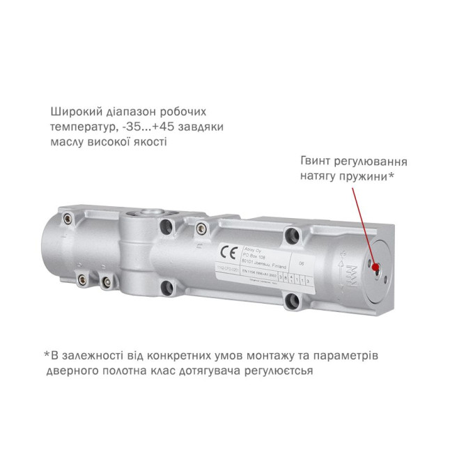 Доводчик накладной Abloy CAM DC330 Brown BC W / O ARM EN 1-4 до 80кг 1100мм FIRE Доводчик накладной Abloy CAM DC330 Brown BC W / O ARM EN 1-4 до 80кг 1100мм FIRE