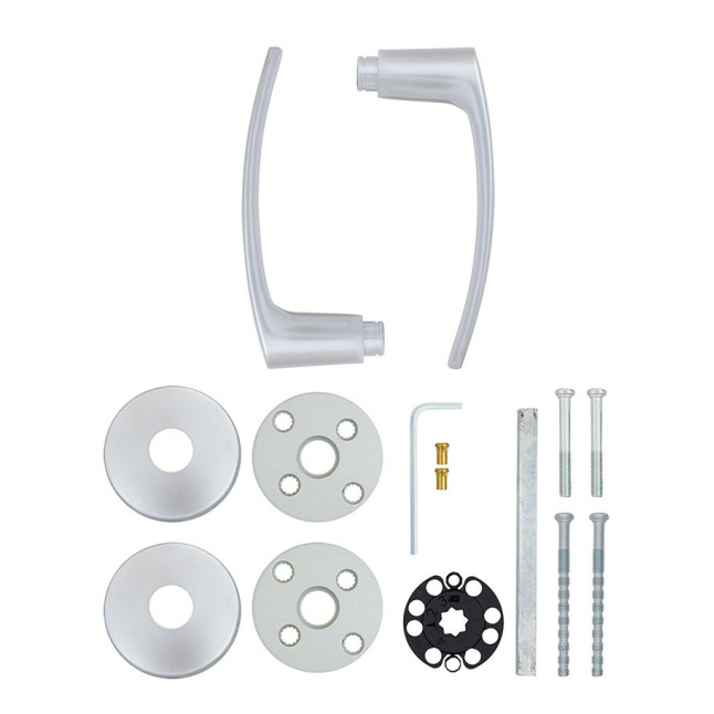 Ручка дверна ABLOY POLAR 6/002 mov-mov DIN ROUND Хром_сатин 38-60мм універсальне Polar MS_HCR Комплект Ручка дверна ABLOY POLAR 6/002 mov-mov DIN ROUND Хром_сатин 38-60мм універсальне Polar MS_HCR Комплект