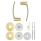 Ручка дверна ABLOY POLAR 6/002 mov-mov DIN ROUND Латунь_полірована 38-60мм універсальне Polar MS_KILA Комплект Ручка дверна ABLOY POLAR 6/002 mov-mov DIN ROUND Латунь_полірована 38-60мм універсальне Polar MS_KILA Комплект