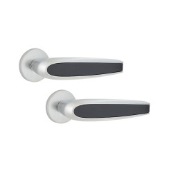 Ручка дверная Abloy DUETTO 8/002 mov-mov DIN ROUND хром сатин 56-80мм универсальное MS HCR комплект