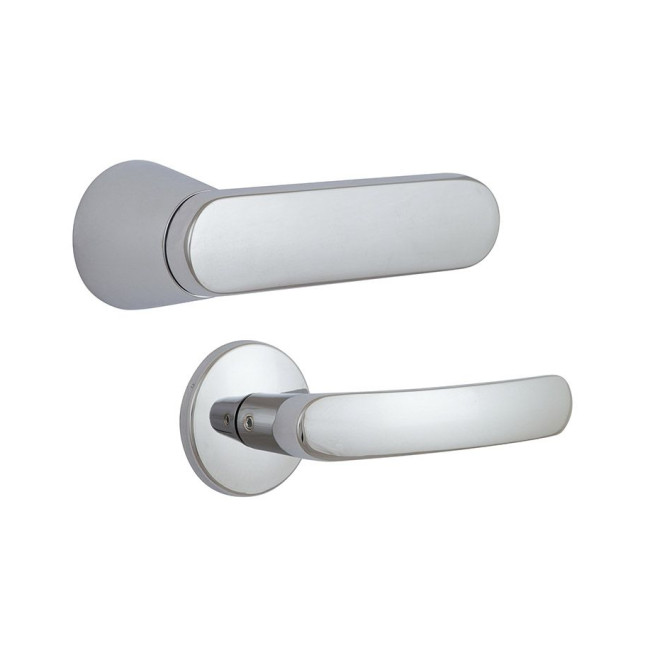 Ручка дверна ABLOY DOMUS 12 mov-mov FIN ROUND Хром_полірований 55-80мм наскрізь Domus MS_CR Комплект