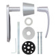 Ручка дверна ABLOY DOMUS 12 mov-mov FIN ROUND Хром_полірований 55-80мм наскрізь Domus MS_CR Комплект