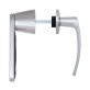 Ручка дверна ABLOY DOMUS 12 mov-mov FIN ROUND Хром_полірований 55-80мм наскрізь Domus MS_CR Комплект