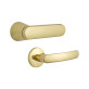 Ручка дверна ABLOY DOMUS 12 mov-mov FIN ROUND Латунь_полірована 55-80мм наскрізь Domus MS_KILA Комплект