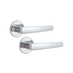 Ручка дверная Abloy POLARITA 16/001 mov-mov FIN ROUND хром полированный 40мм насквозь Polarita ZN CR комплект