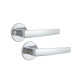 Ручка дверна ABLOY POLARITA 16/001 mov-mov FIN ROUND Хром_полірований 40мм наскрізь Polarita ZN_CR Комплект