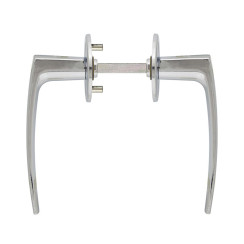 Ручка дверная Abloy POLARITA 16/001 mov-mov FIN ROUND хром полированный 40мм насквозь Polarita ZN CR комплект