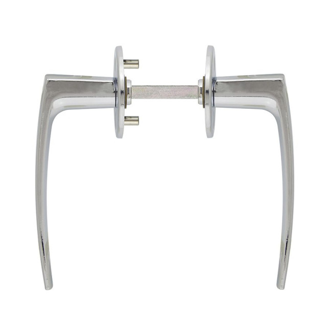 Ручка дверна ABLOY POLARITA 16/001 mov-mov FIN ROUND Хром_полірований 40мм наскрізь Polarita ZN_CR Комплект