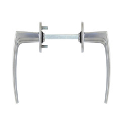 Ручка дверная Abloy POLARITA 16/001 mov-mov FIN ROUND хром сатин 40мм насквозь Polarita ZN HCR комплект