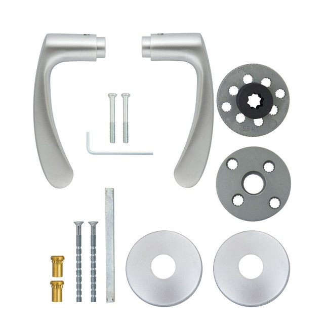 Ручка дверна ABLOY INTERIA 19/002 mov-mov DIN ROUND Хром_сатин 38-60мм універсальне Interia MS_HCR Комплект Ручка дверна ABLOY INTERIA 19/002 mov-mov DIN ROUND Хром_сатин 38-60мм універсальне Interia MS_HCR Комплект