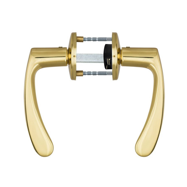 Ручка дверная Abloy INTERIA 19/002 mov-mov DIN ROUND латунь полированная 38-60мм универсальное Interia MS Kila комплект Ручка дверная Abloy INTERIA 19/002 mov-mov DIN ROUND латунь полированная 38-60мм универсальное Interia MS Kila комплект