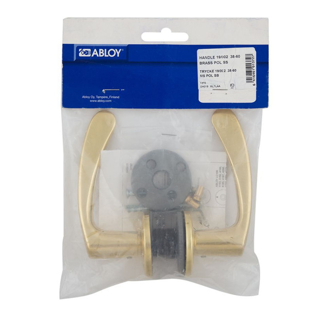 Ручка дверная Abloy INTERIA 19/002 mov-mov DIN ROUND латунь полированная 38-60мм универсальное Interia MS Kila комплект Ручка дверная Abloy INTERIA 19/002 mov-mov DIN ROUND латунь полированная 38-60мм универсальное Interia MS Kila комплект
