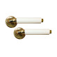 Ручка дверна ABLOY PARLAMENT 22/007 mov-mov FIN ROUND Латунь_полірована 40-60мм наскрізь Parlamet MS_KILA_JVA Комплект, біла вставка Ручка дверна ABLOY PARLAMENT 22/007 mov-mov FIN ROUND Латунь_полірована 40-60мм наскрізь Parlamet MS_KILA_JVA Комплект, біла вставка
