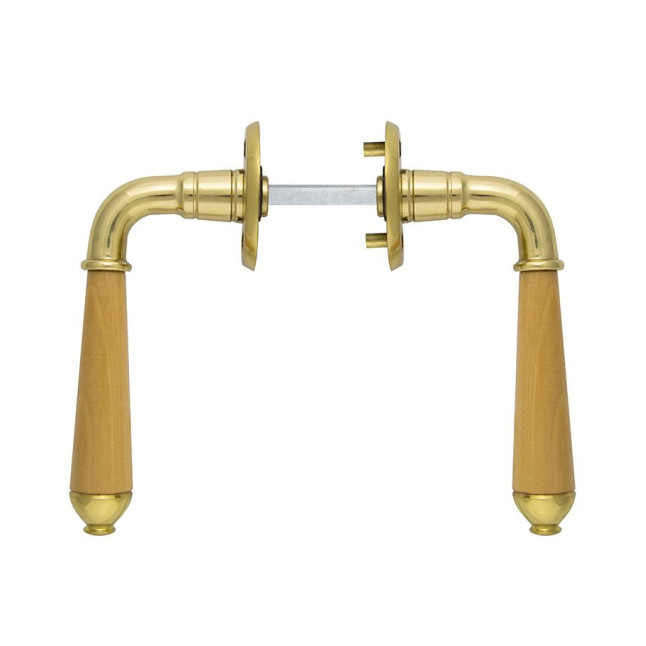 Ручка дверна ABLOY MINNEA 26/006 mov-mov FIN ROUND Латунь_полірована 40мм наскрізь Minnea MS_KILA_WOOD Комплект, дерев'яна вставка Ручка дверна ABLOY MINNEA 26/006 mov-mov FIN ROUND Латунь_полірована 40мм наскрізь Minnea MS_KILA_WOOD Комплект, дерев'яна вставка
