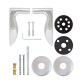 Ручка дверна ABLOY POHJOLA 27/002 mov-mov DIN ROUND Хром_полірований 38-60мм універсальне Pohjola MS_CR Комплект
