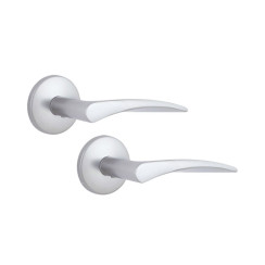 Ручка дверная Abloy POHJOLA 27/002 mov-mov DIN ROUND хром сатин 38-60мм универсальное Pohjola MS HCR комплект