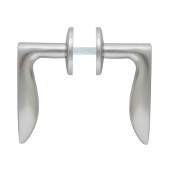 Ручка дверная Abloy POHJOLA 27/002 mov-mov DIN ROUND хром сатин 38-60мм универсальное Pohjola MS HCR комплект